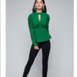 Bebe green top brand new with tags